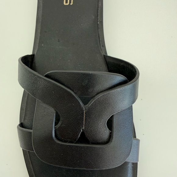 Chico's Ilaria Black Slide Sandals Size 7 - Picture 4 of 7